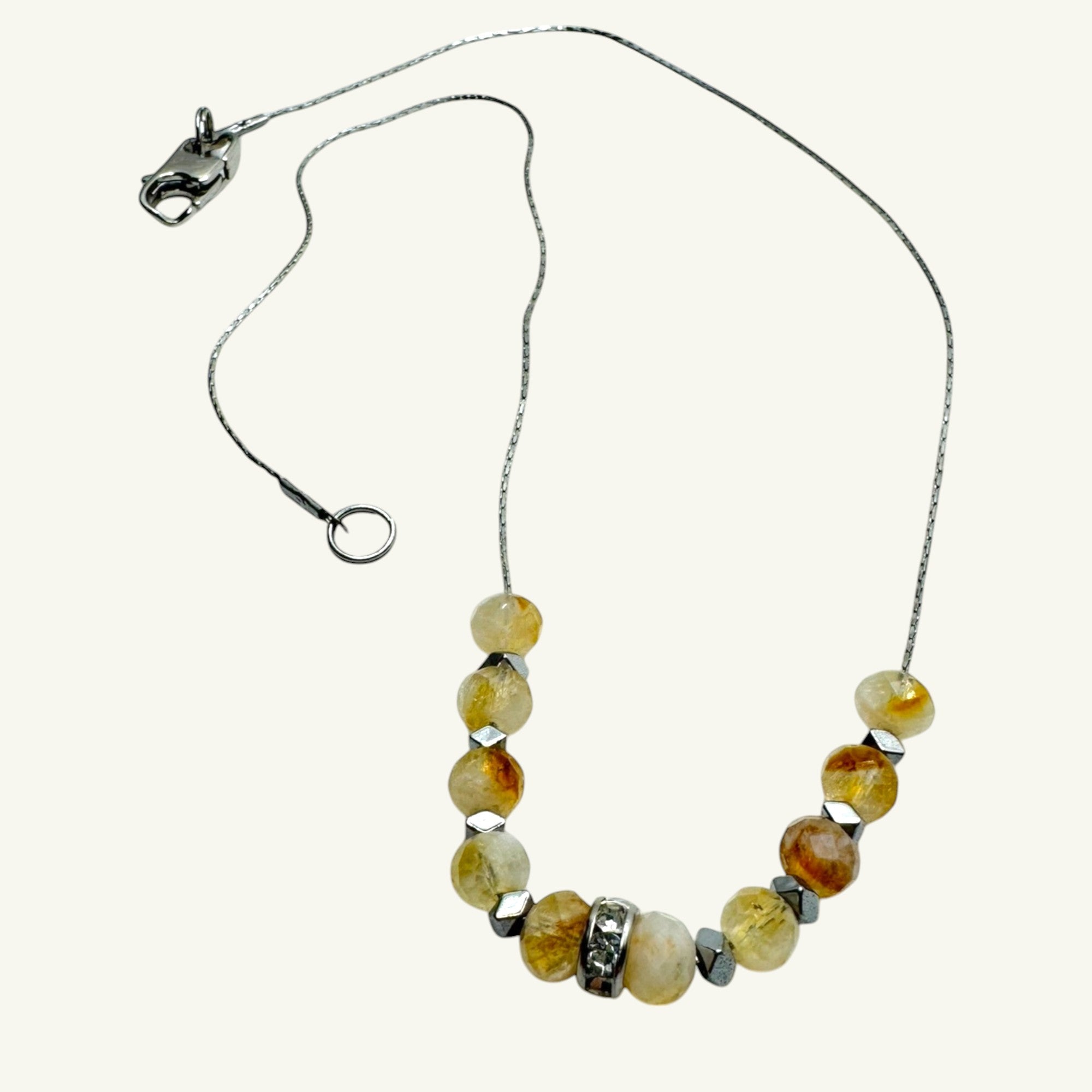 Choker quarzo citrino Sharifa Crystals
